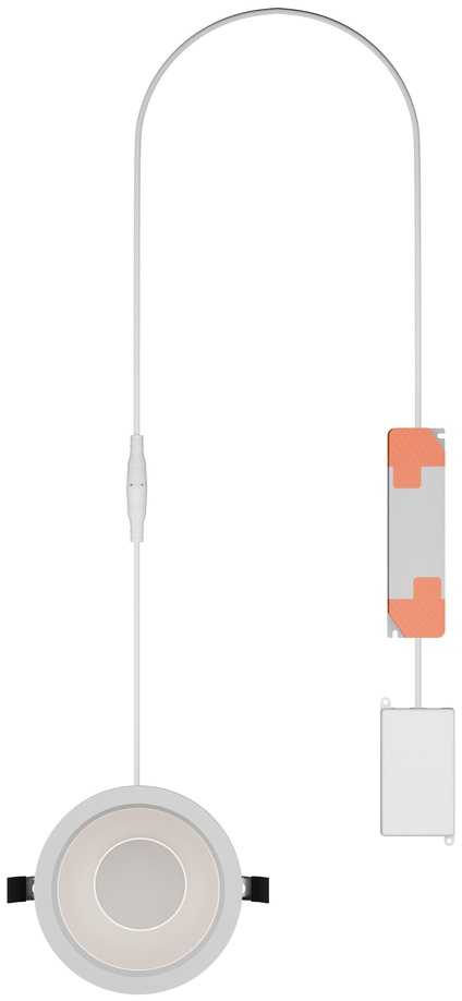 15/12/10W LED įleidžiama panelė COMFORT HIGH EFFICIENCY, balta, 4000K, 55°, UGR19, IP44