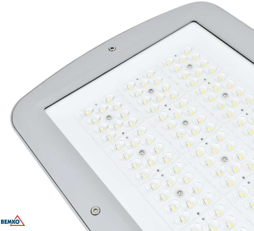 150W LED gatvės šviestuvas AVENUE, šviesiai pilkas, 6000K, IP66, 150°x78°