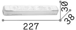 150W LED maitinimo šaltinis linijinei sistemai DEVA, 332628