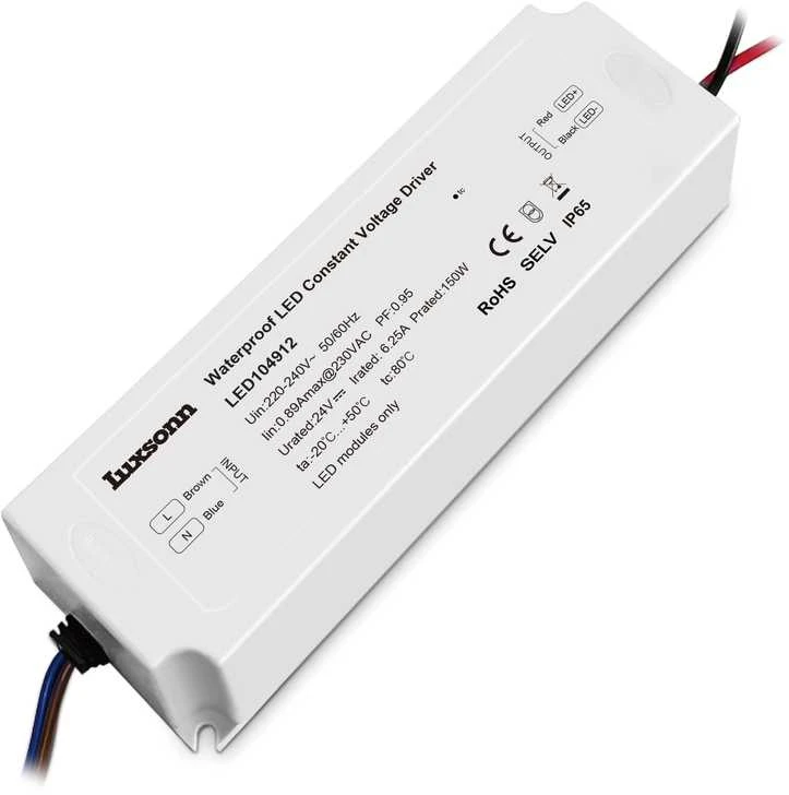 150W LED maitinimo šaltinis LUXSONN, 24V, IP65