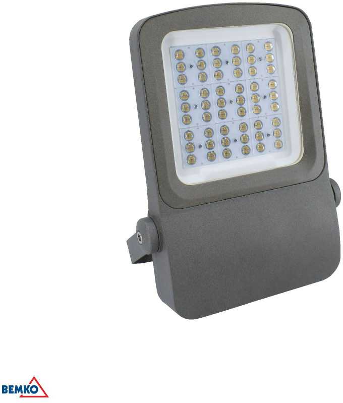 150W LED prožektorius CAMPUS, pilkas, 3000K, IP66