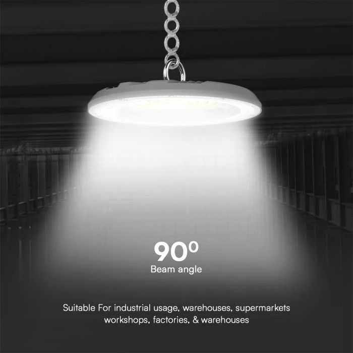 V-tac 150W LED UFO sandėlio šviestuvas, pilkas, 3000/4000/6500K