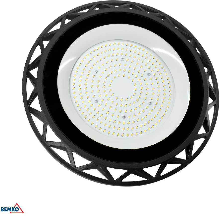 Bemko 150W LED UFO šviestuvas VOYAGER, juodas, 6000K, IP65