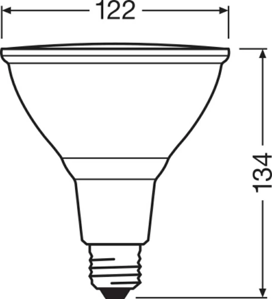Osram 15,2W LED lemputė, E27, 2700K, dimeriuojama