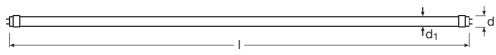 Ledvance 15,6W LED T8 lempa, 3000K, 1200mm