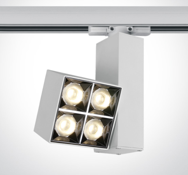 15W COB LED bėgelio šviestuvas MIRROR SQUARE, 3000K, baltas, 65406BT/W/W