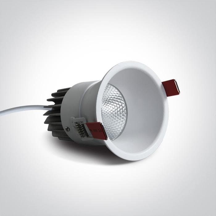 15W LED įleidžiamas šviestuvas, baltas, 3000K, 10115FD/W/W