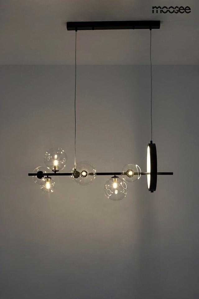 15W LED + 7xG9 pakabinamas šviestuvas ALURE LINE 90, juodas, 3000K, lemputės parduodamos atskirai
