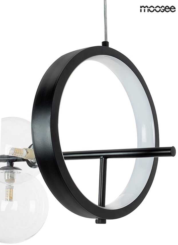 15W LED + 7xG9 pakabinamas šviestuvas ALURE LINE 90, juodas, 3000K, lemputės parduodamos atskirai