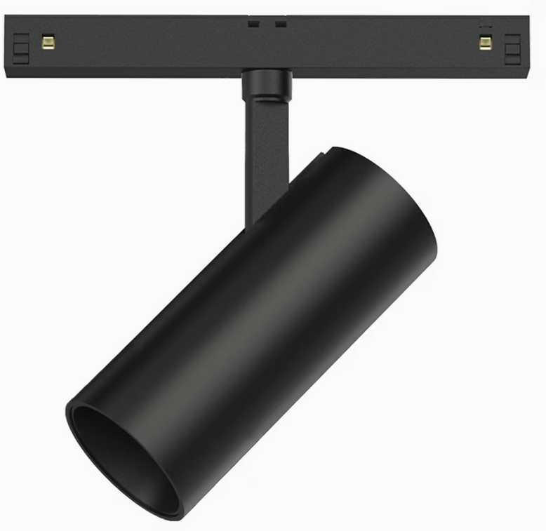15W LED akcentinis šviestuvas į magnetines sistemas NEXIA, juodas, 3000K, 24˚, DALI