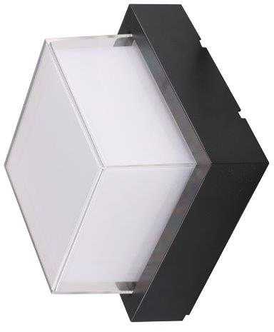15W LED fasado šviestuvas OPTONICA, juodas, 3000K
