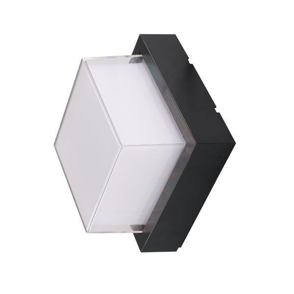 15W LED fasado šviestuvas OPTONICA, juodas, 3000K