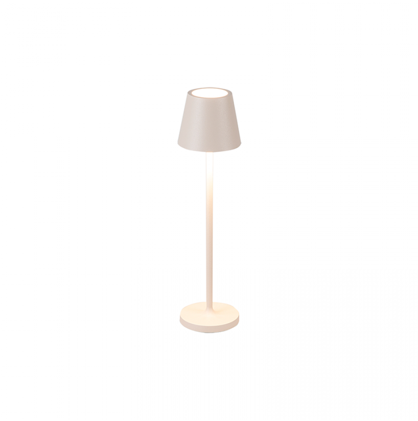 1,5W LED įkraunamas stalo šviestuvas, smėlio sp., 3000K, dimeriuojamas, IP54, E371