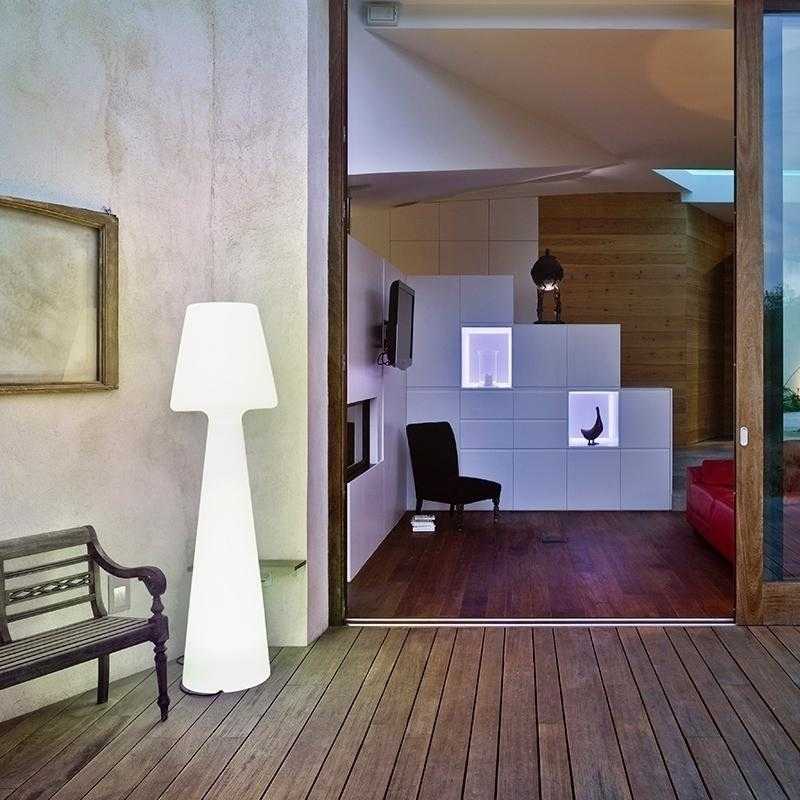 1,5W LED įkraunamas šviestuvas LOLA 165, baltas, 6000K/RGB, IP54, su USB jungtimi, dimeriuojamas