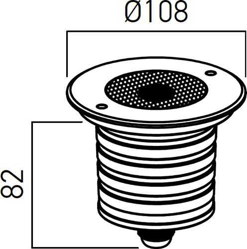 15W LED įleidžiamas į žemę šviestuvas XGROUND, plieno sp., 4000K, IP67