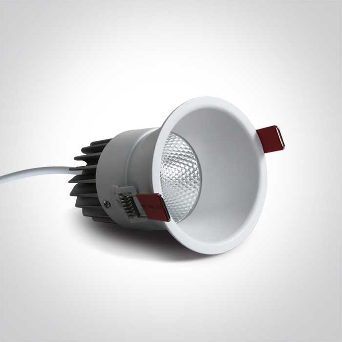 15W LED įleidžiamas šviestuvas, baltas, 3000K, 10115FD/W/W