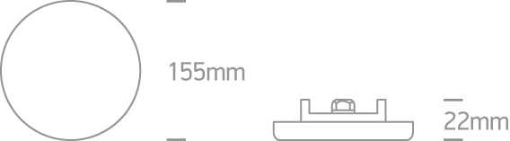 15W LED įleidžiamas šviestuvas, baltas, 3000K, 10115CF/W