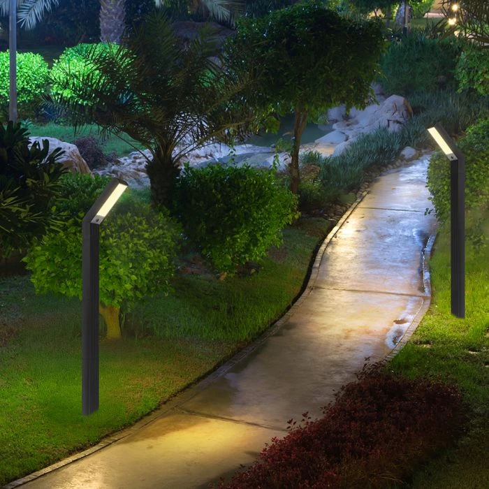 1,5W LED įsmeigiamas/pastatomas lauko šviestuvas, juodas, 3000/4000/6500K, su saulės baterija