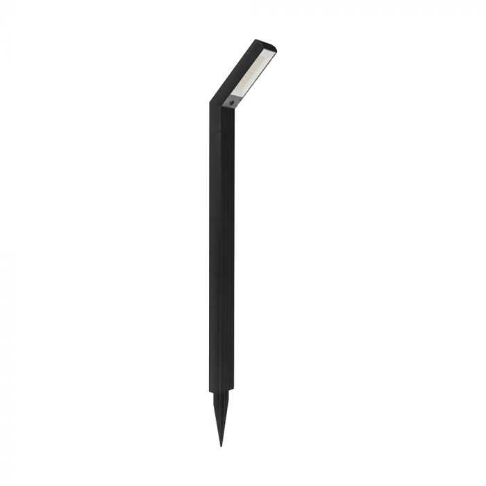 1,5W LED įsmeigiamas/pastatomas lauko šviestuvas, juodas, 3000/4000/6500K, su saulės baterija