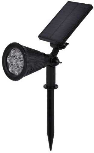 1.5W LED įsmeigiamas sodo šviestuvas OPTONICA, juodas, 3000K, su saulės baterija
