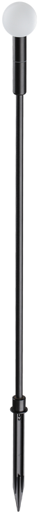 1,5W LED įsmeigiamas šviestuvas TWIGGY, juodas, 3000K, IP65, 348360