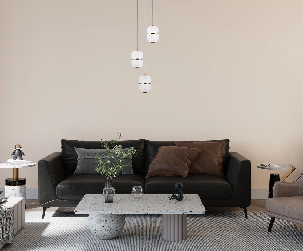 15W LED pakabinamas šviestuvas ALANI, aukso sp./skaidrus, 3000K