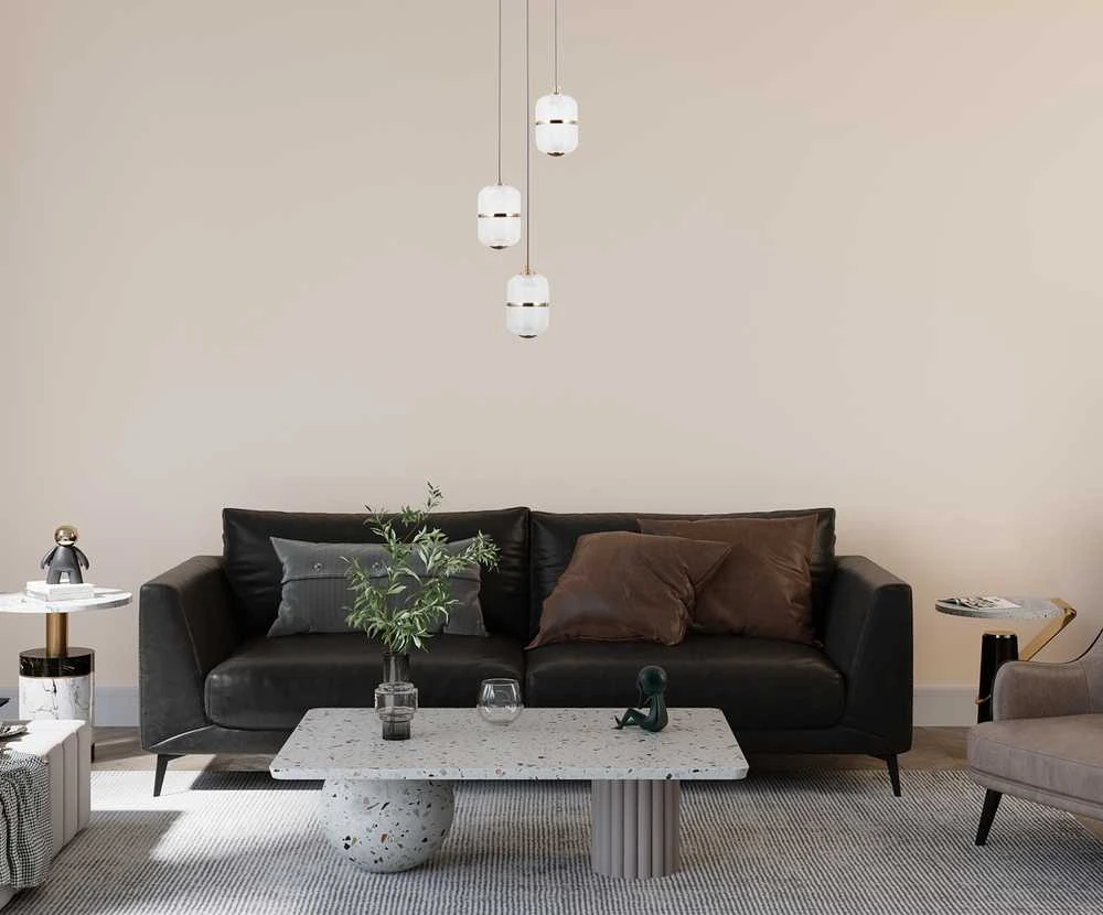 15W LED pakabinamas šviestuvas ALANI, aukso sp./skaidrus, 3000K