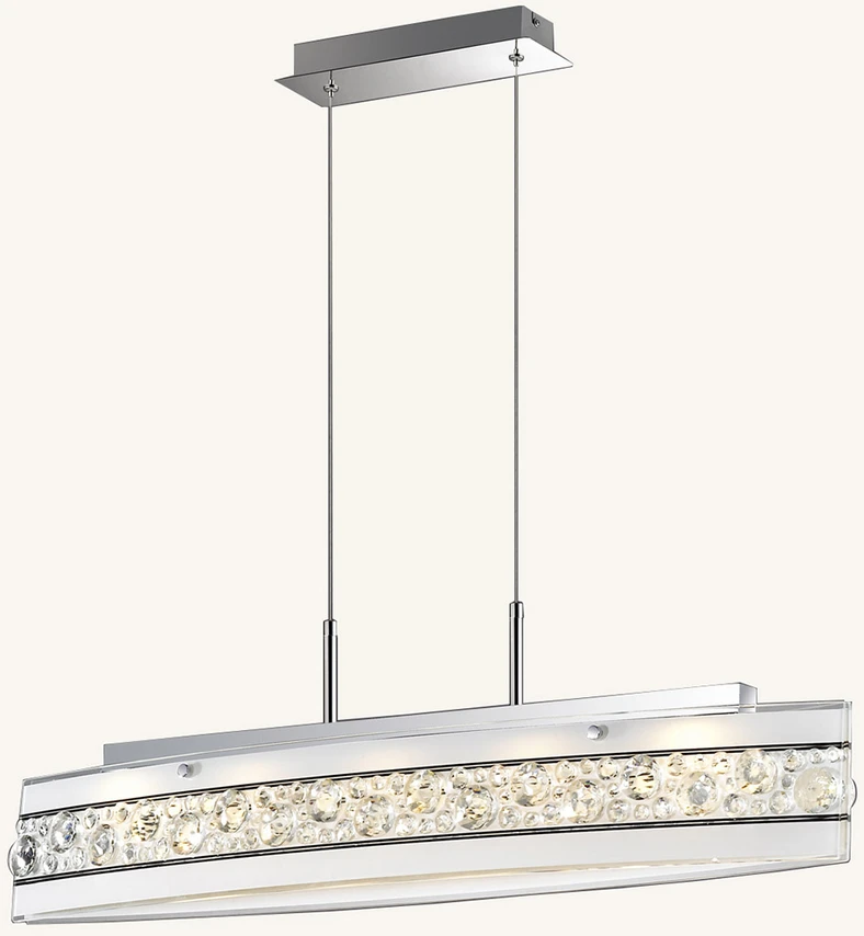 15W LED pakabinamas šviestuvas FRANCO, chromo/baltos sp., 3000K