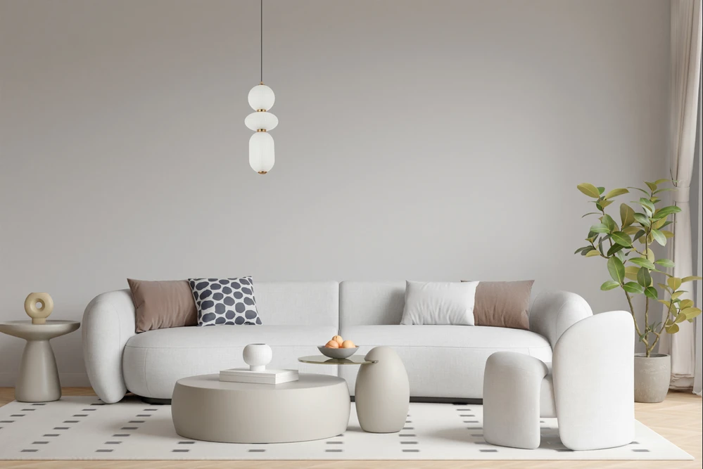15W LED pakabinamas šviestuvas NICO, žalvario/baltos sp., 3000K