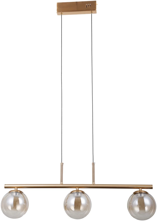 15W LED pakabinamas šviestuvas VELADA, aukso/gintaro sp., 3000K