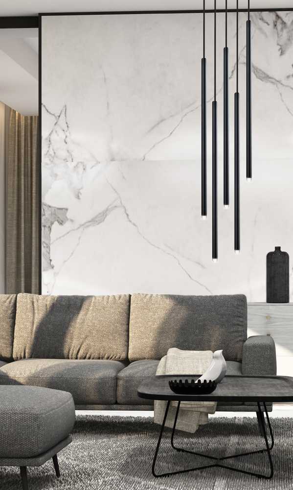 15W LED pakabinamas šviestuvas ZENIA, matinės juodos sp., 3000K, 4291200