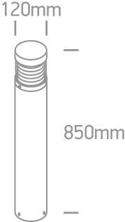 15W LED pastatomas lauko šviestuvas, antracito sp., 3000K, 67034/AN/W