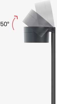 15W LED pastatomas lauko šviestuvas HASTA R, tamsiai pilkas, 3000K, dimeriuojamas