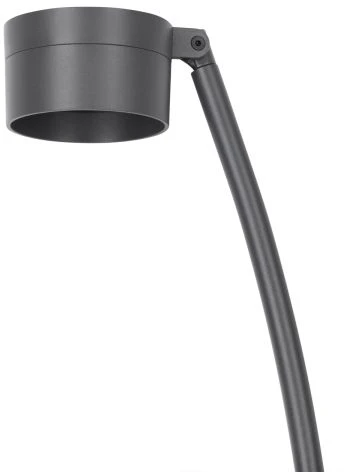 15W LED pastatomas lauko šviestuvas HASTA R, tamsiai pilkas, 3000K, dimeriuojamas