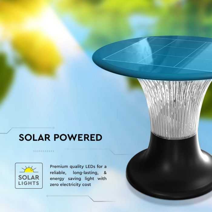 V-tac 15W LED pastatomas lauko šviestuvas su saulės baterija ir judesio davikliu, juodas, 4000/6000K, IP65