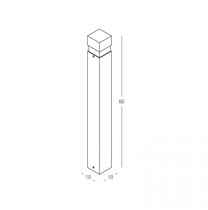 15W LED pastatomas lauko šviestuvas, tamsiai rudas, 3000K, IP65, E425