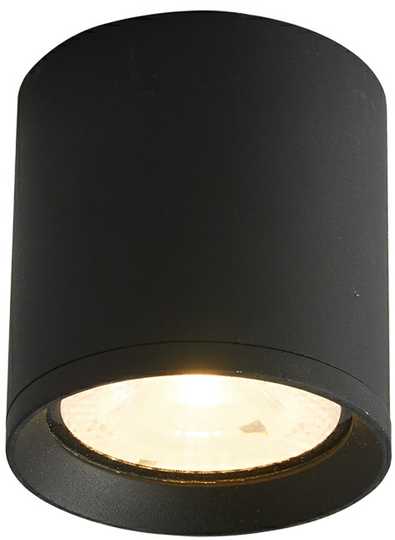 15W LED paviršinis fasado šviestuvas CERVIA 3K, juodas, 3000K