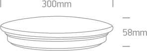 Lubinis šviestuvas 15W LED plafonas, baltas, 3000/4000/5000K, 62026A/V