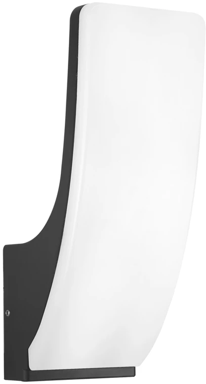 Sieninis šviestuvas 15W LED sieninis fasado šviestuvas NATAN, juodos/baltos sp., 3000K, IP54