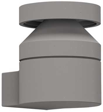 15W LED sieninis fasado šviestuvas, pilkas, 3000K, IP65, E474