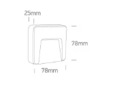 1,5W LED sieninis šviestuvas, baltas, 2700/3300/4000K, IP65, 67417/W/V