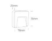 1,5W LED sieninis šviestuvas, baltas, 2700/3300/4000K, IP65, 67417/W/V