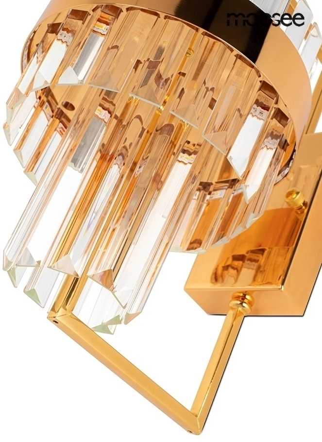 15W LED sieninis šviestuvas IMPERO, aukso sp., 3000K