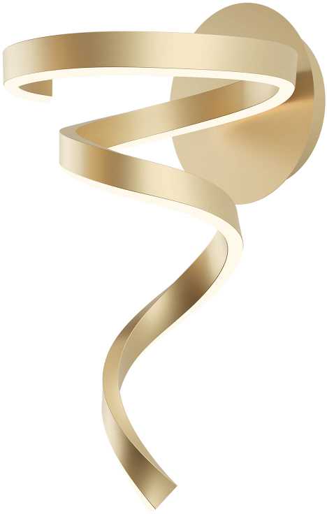 15W LED sieninis šviestuvas SCROLL, matinės bronzos sp., 3000/4000/6000K, dimeriuojamas, 01-4005