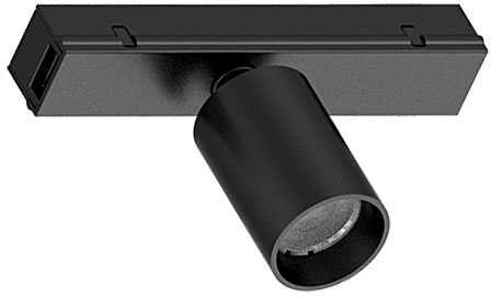 1.5W LED šviestuvas į magnetinius bėgelius ZAMBELIS MINI, juodas, 3000K, DALI, 22251