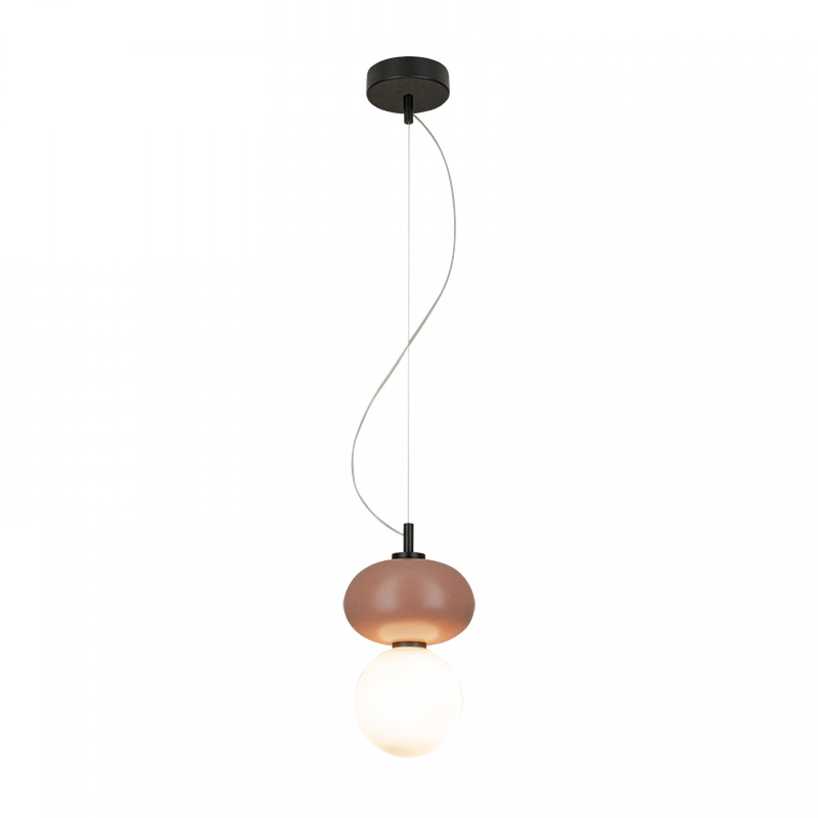 Pakabinamas šviestuvas 15W LED šviestuvas - PLUG&PLAY modulinio šviestuvo vidurinis elementas, juodu korpusu, 3000K, dimeriuojamas, 25108
