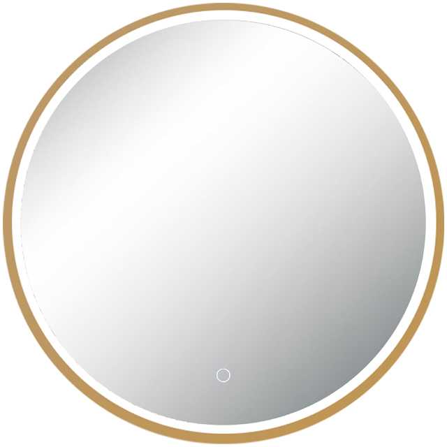 Sieninis šviestuvas 15W LED šviestuvas - veidrodis, anoduoto aukso sp., 3000/4000K, dimeriuojamas, IP44, 25389