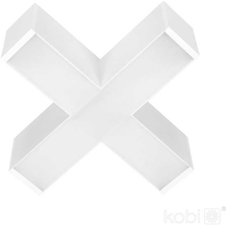 15W Linijinio šviestuvo KOLINE K2 X formos sujungimas, baltas, 3000/4000/6500K