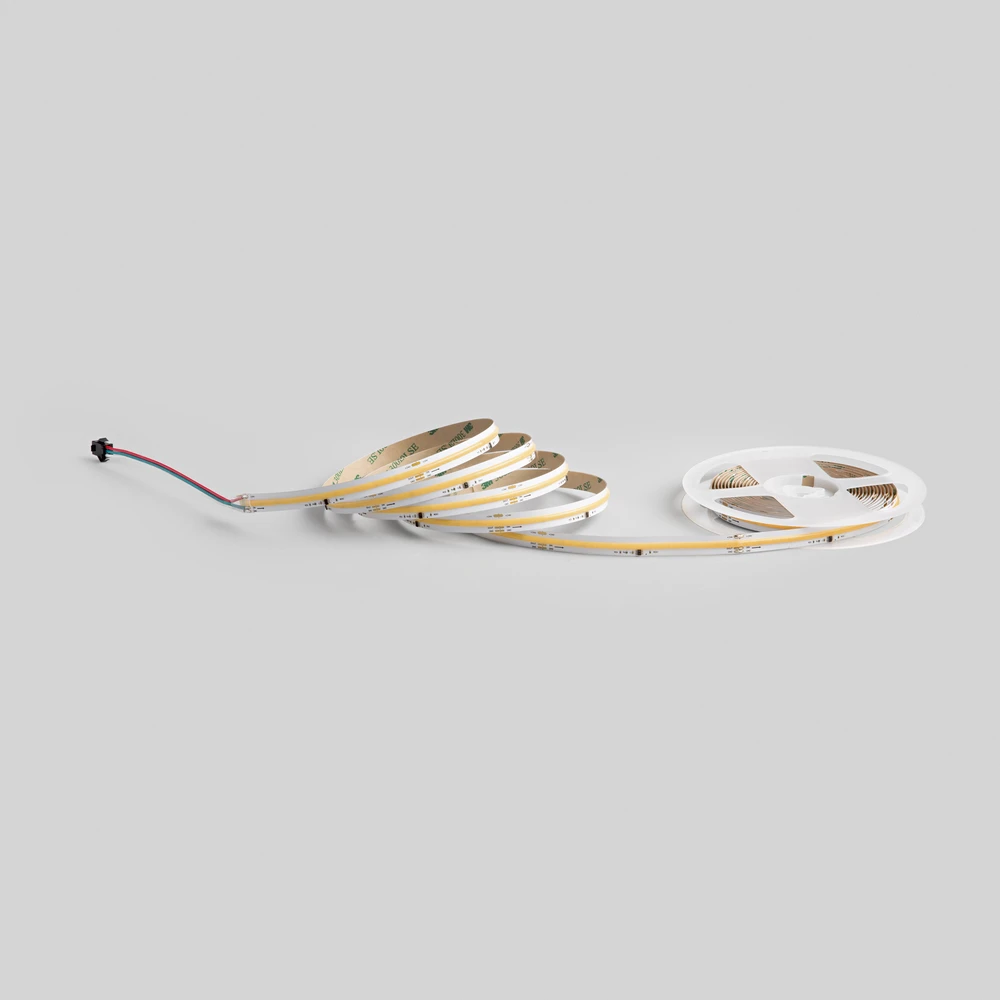 15W/m skaitmeninė COB LED juosta, 3000K, IP20, 24V, 5m ritė