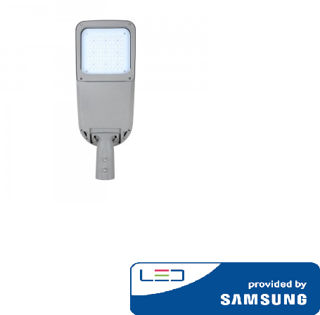 160W gatvės šviestuvas V-TAC, 2 klasė, 4000K (natūraliai balta), SAMSUNG LED chip